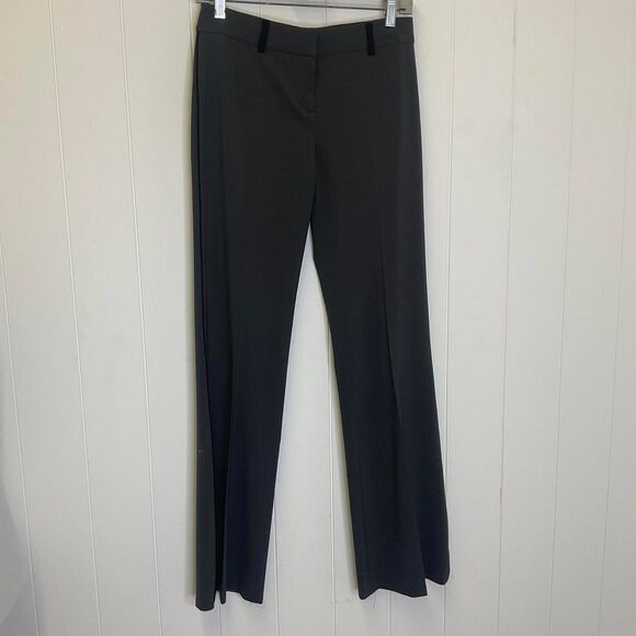 Elie Tahari Women's Size 2 Charcoal Grey Black Wool Blend Pleated Dress Pants - Picture 1 of 13